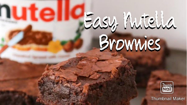 Η καλύτερη συνταγή Nutella Brownies